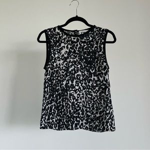 A.L.C. Silk Leopard Top